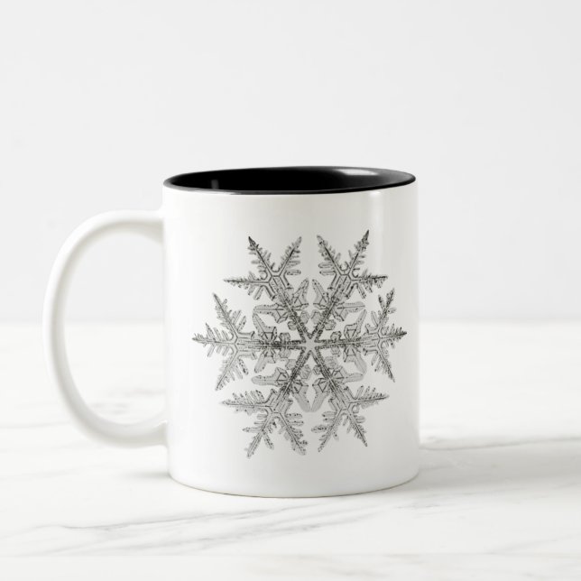 SNOWFLAKE SNOW CRYSTAL ZWEIFARBIGE TASSE (Links)