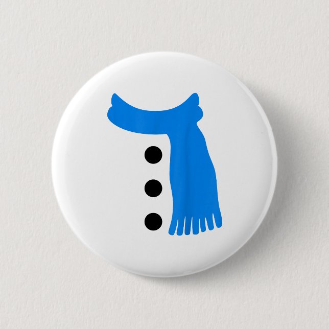 Snowflake Snowman Costumes Christmas Family Matchi Button (Vorderseite)