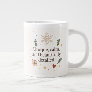 Snowflake Soul | Unique, Calm, and Beautifully Det Jumbo-Tasse