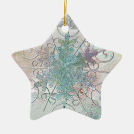 Snowflake Star Holiday Ornament
