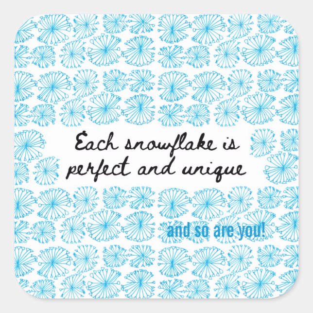 Snowflake Sticker (Vorderseite)