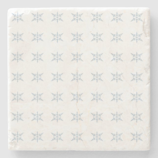 Snowflake Stone Untersetzer (Vorderseite)