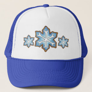 Snowflake Sugar Cookie Winter Hanukkah Christmas Truckerkappe