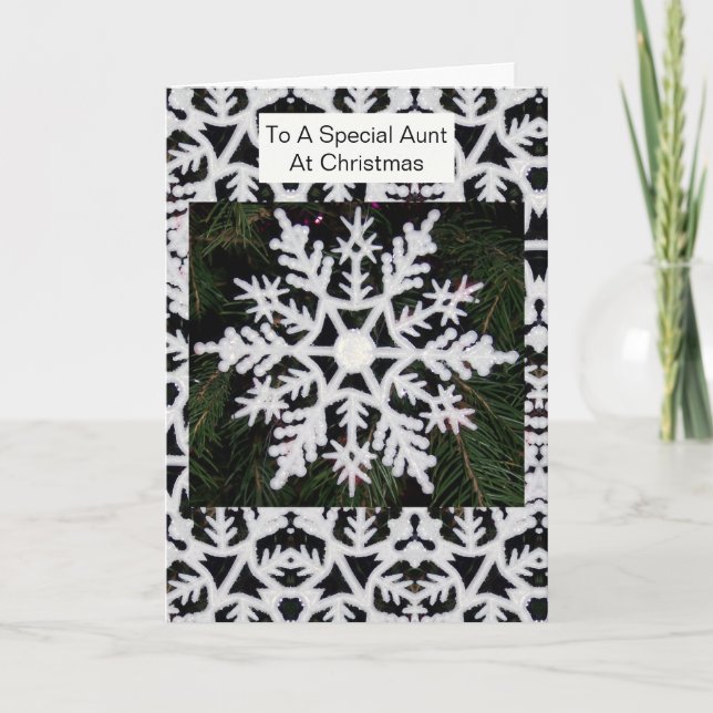 Snowflake Tante Weihnachten (Vorderseite)
