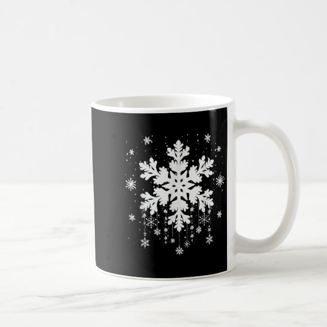 Snowflake Teacher Costume Matching Family Winter C Kaffeetasse (Rechts)
