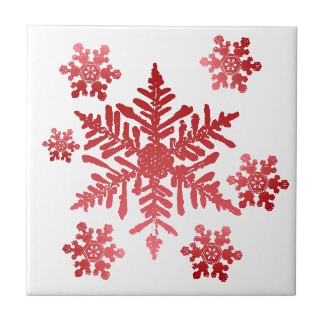 Snowflake Tile Trivet Fliese (Vorderseite)