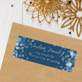 Snowflake | Typografy Return Address Label