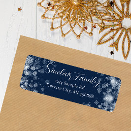 Snowflake | Typografy Return Address Label