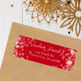 Snowflake | Typografy Return Address Label