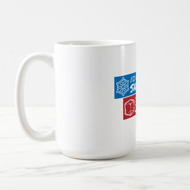 Snowflake vs Eisauge Kaffeetasse (Links)