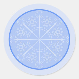 Snowflake Wedding Umschlag Aufkleber