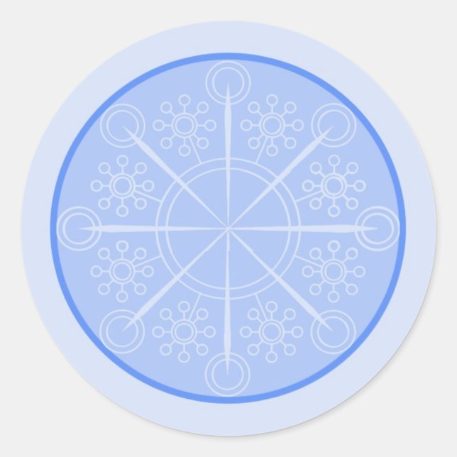 Snowflake Wedding Umschlag Aufkleber (Vorderseite)