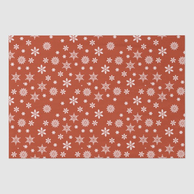 Snowflake Weihnachten Seidenpapier (Vorderseite)
