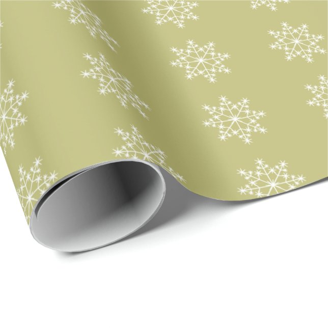 Snowflake Weihnachten Weihnachten Weihnachten Geschenkpapier (Rolleneckpunkt)