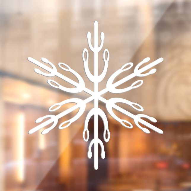 Snowflake Weihnachten Winter Vinyl Fensterheber Fensteraufkleber (Blatt 2)