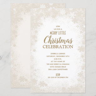 Snowflake Weihnachtsfeiertage Einladungen