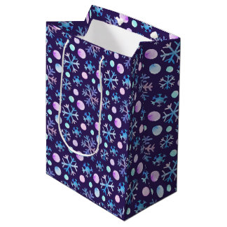 Snowflake Weihnachtsgeschenk-Tasche Mittlere Geschenktüte