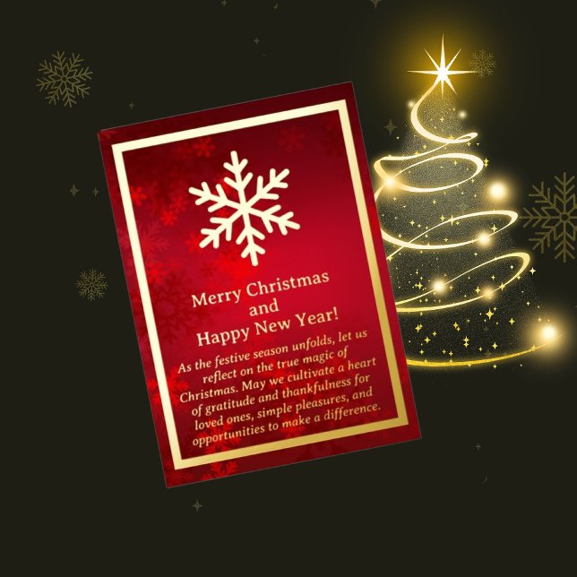 Snowflake Weihnachtskarte Folien Feiertagskarte (Von Creator hochgeladen)