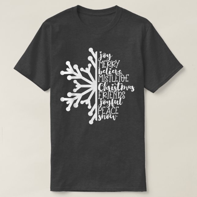 Snowflake Weihnachtskostüm für Mädchen Kinder Kind T-Shirt (Design vorne)