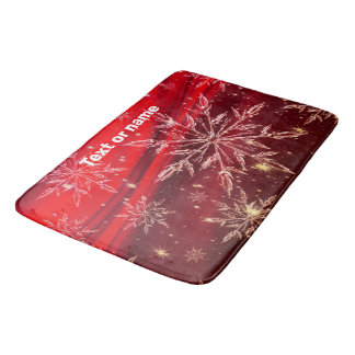 Snowflake Weihnachtsküche Bath Rug Mat Zuhause Badematte