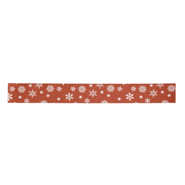 Snowflake Weihnachtsverpackung Satinband (Vorderseite)