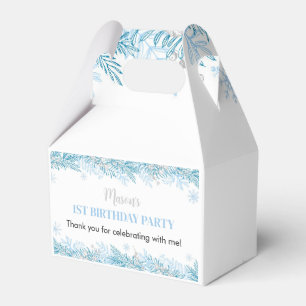 Snowflake Winter Geburtstagsparty Gefallen Box Geschenkschachtel