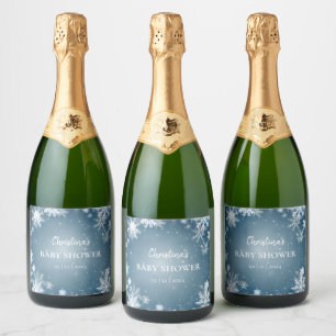 Snowflake Winter Wonderland Baby Dusche Blau