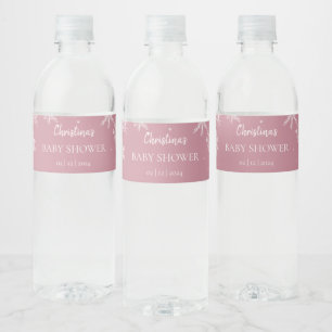 Snowflake Winter Wonderland Babydusche Rosa