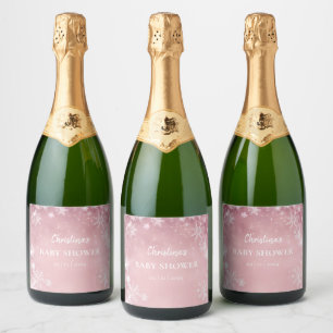 Snowflake Winter Wonderland Babydusche Rosa
