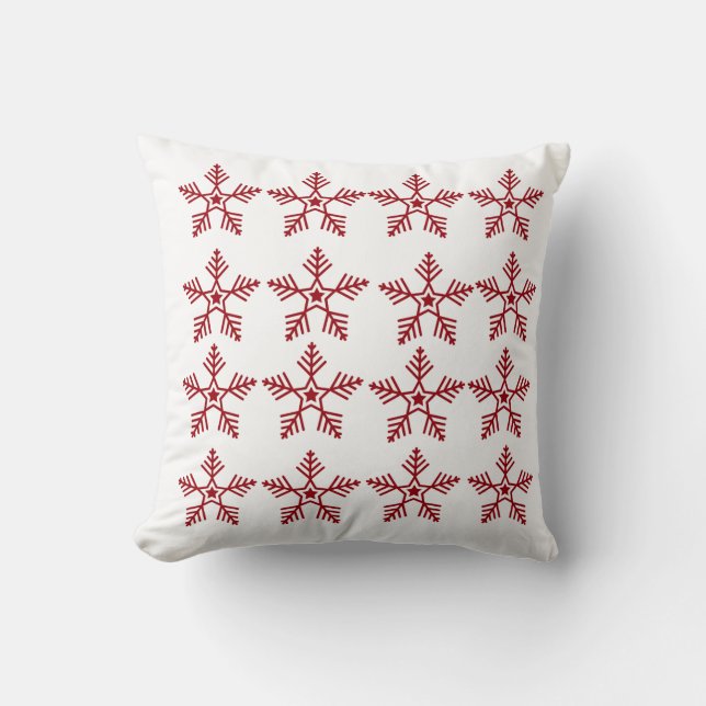 Snowflake Winter Wonderland Pilze Kissen (Vorderseite)
