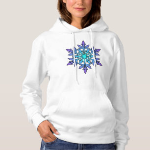 SNOWFLAKE Wintersport, Snowboard, Ski, Wetter Hoodie
