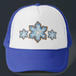 Snowflake Zucker Cookie Winter Hanukkah Weihnachte Truckerkappe<br><div class="desc">Hat enthält eine originale Marker-Abbildung des blauen Schneeflockenzuckerkochs. Ideal für Hanukkah und Weihnachtsfeiern! Sehen Sie nicht,  wonach Sie suchen? Brauchen Sie Hilfe bei der Anpassung? Klicken Sie auf "Kontakt mit diesem Designer",  um etwas für Sie erstellt zu haben!</div>