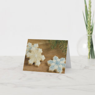 Snowflake Zucker-Cookies Feiertagskarte