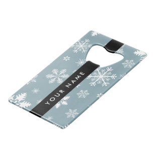 Snowflakes blanc, Grey, Votre nom, Personnaliser
