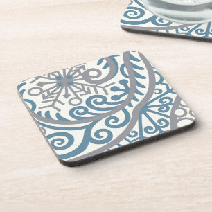 Snowflakes en chute Dessous de verre Blizzard