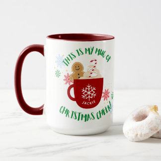Snowflakes et Stars Amusants Noël Cheval Mug