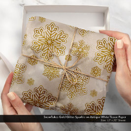 Snowflakes Gold Glitzer Sparkon Seidenpapier