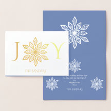 Snowflakes Gold Holiday Blue Grüße