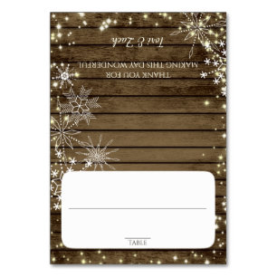 Snowflakes Grange Carte de siège en bois