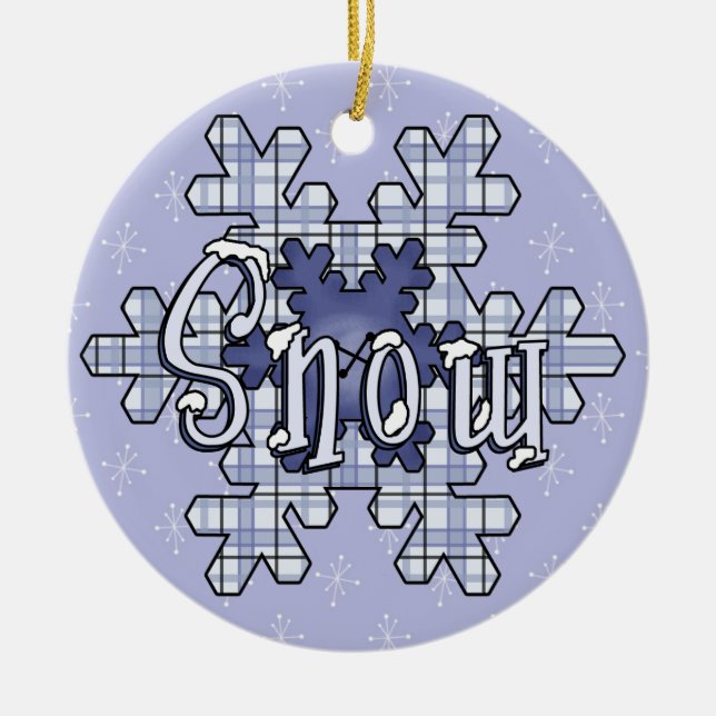 Snowflakes Holiday Keepake Ornament (Vorne)
