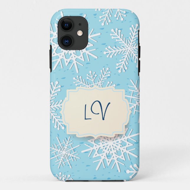 Snowflakes, iPhone 5 coque (Dos)