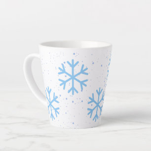 Snowflakes Latte Mug