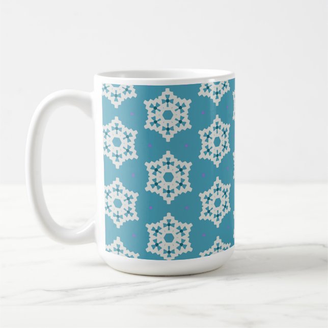 Snowflakes p1 kaffeetasse (Links)