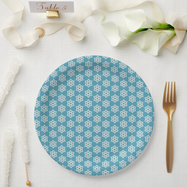 Snowflakes p1 pappteller (Hochzeit)