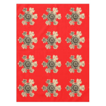 Snowflakes Red Nappe