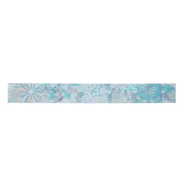 Snowflakes Satinband (Vorderseite)