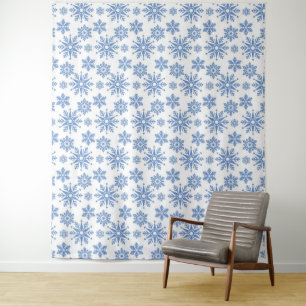 Snowflakes Tapestry Wandteppich