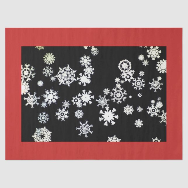 SNOWFLAKES Tissue Seidenpapier (Vorderseite)
