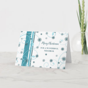 Snowflakes Voisin Joyeuse Carte de Noël