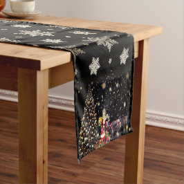 Snowflakes Weihnachtstisch-Runner Kurzer Tischläufer